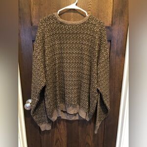 Marc Edwards Men's XL (tall) Brown Sweater Crew Neck  Oversized 90's